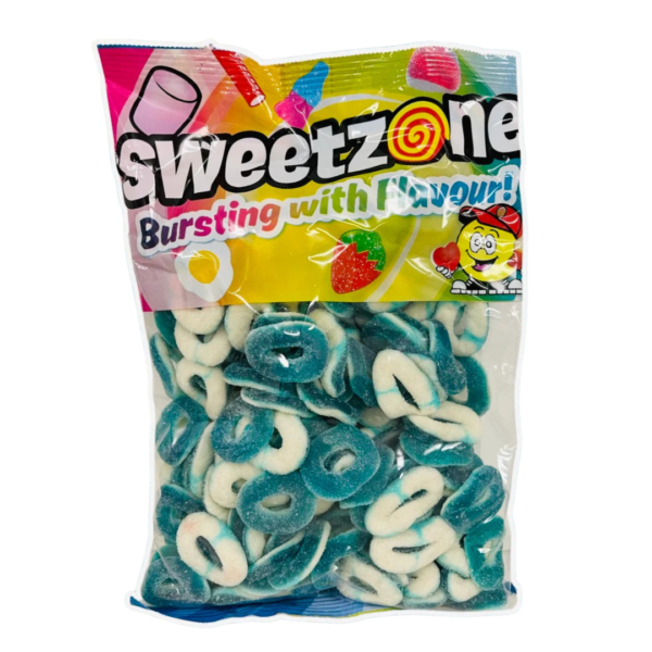 SOUR BLUE RASPBERRY RINGS (SWEETZONE) 1KG